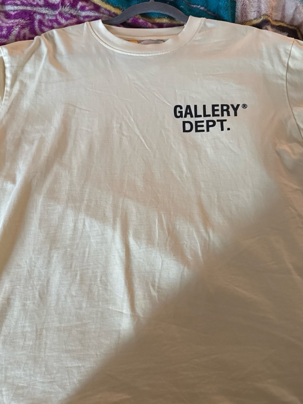 Gallery Dept Cream Short-Sleeve Logo Tee